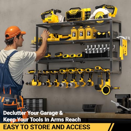 Large Power Tool Organizer Wall Mount
