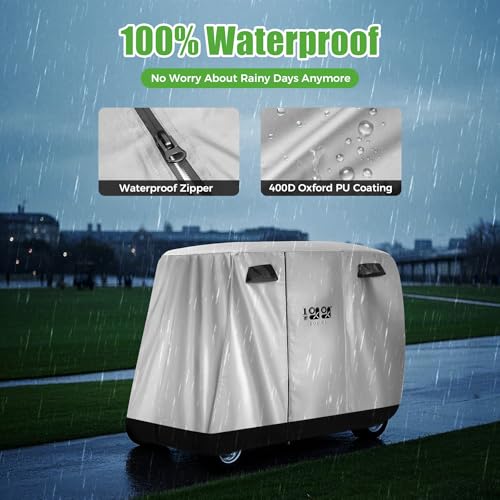 4 Passenger Golf Cart Cover for Yamaha EZGO Club Car