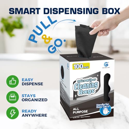 Microfiber Cleaning Cloth 100 Pack (100 Count)