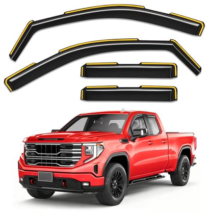 Window Rain Guards for Chevy Silverado (4 Count)