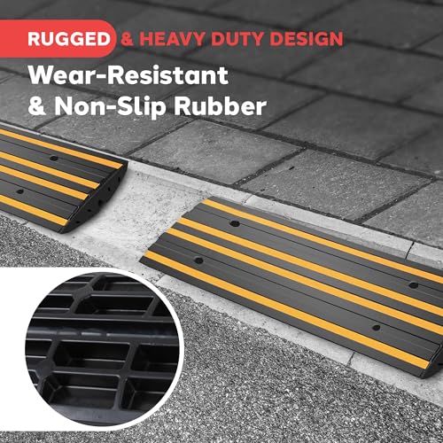 8 Ft. Rubber Curb Ramp Set