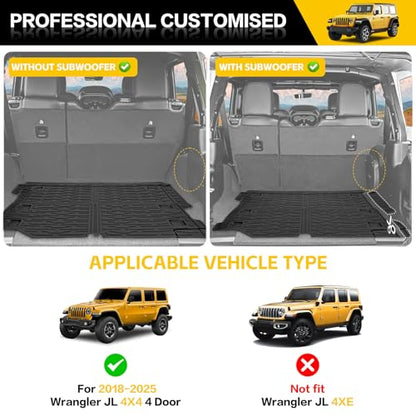 Trunk Mat with Door Sill Guards for 2018