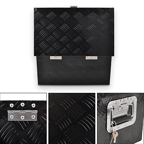 20 Inch Aluminum Tool Box 5 Bar Tread Flatbox for Truck Car Outdoor