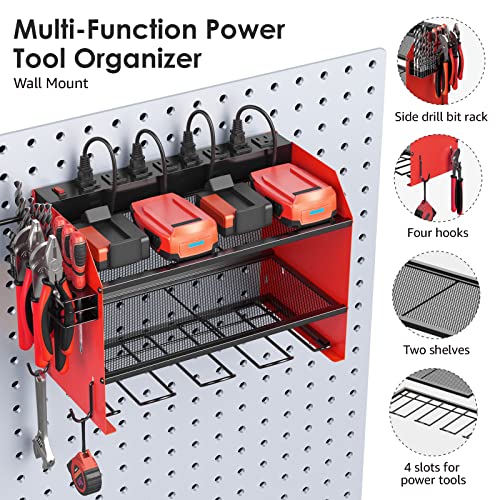 Wall Mount Modular Tool Charging Organizer
