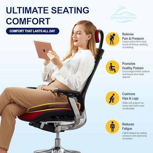 Memory Foam Car Seat Cushion for Driving Comfort and Office Use