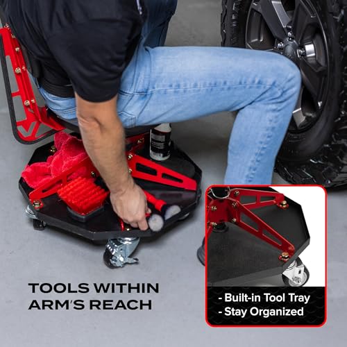 Vyper Robust Steel Sport Shop Chair for Mechanics