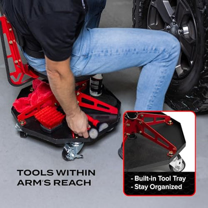 Vyper Robust Steel Sport Shop Chair for Mechanics