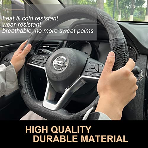 D Shaped Comfy Grip Steering Wheel Cover 14.5