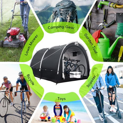 Outdoor Waterproof Bike Storage Tent Shed for 2