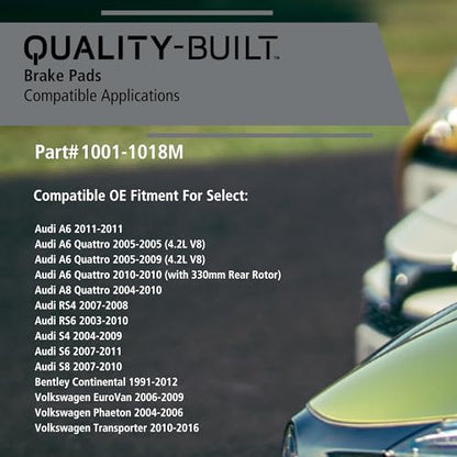 Rear Semi Metallic Brake Pads