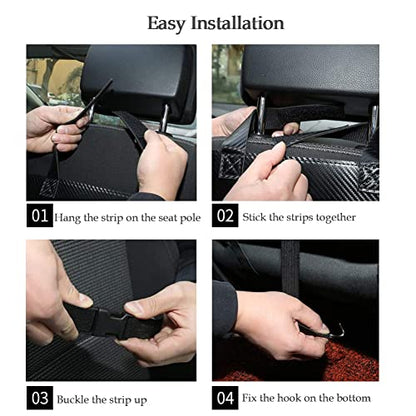 Car Backseat Organizer with Foldable Table Tray