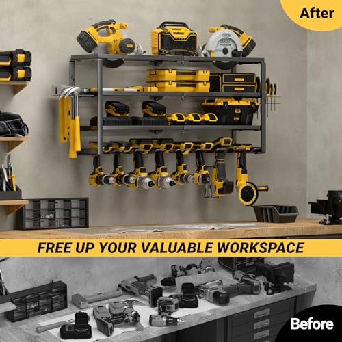 4 Layer Power Tool Organizer Wall Mount