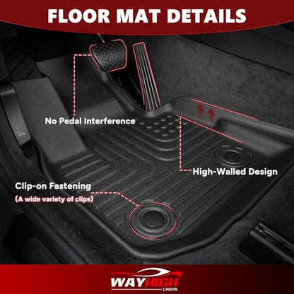 All Weather Floor Mats and Cargo Mat Set for Ford Expedition Max 7 Seats 2021