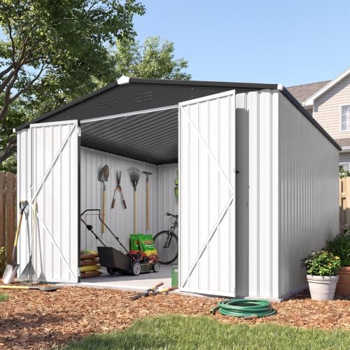 10' x 10' Waterproof Metal Outdoor Storage Shed