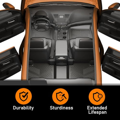 TPE Floor Mats Fit Ford F150 Supercab 2015