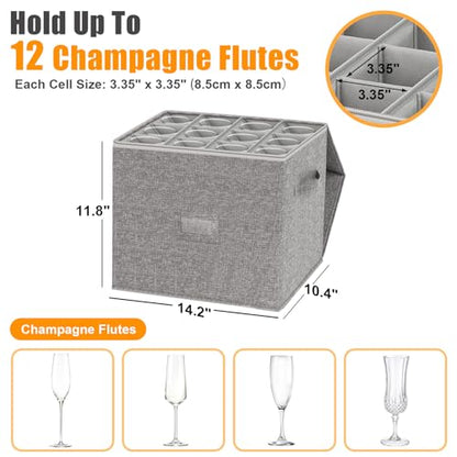 Champaign Flute Storage Holder (2 Count)