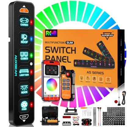 AS 600 Slim 6 Gang Switch Panel with Bluetooth APP &Wireless Remote