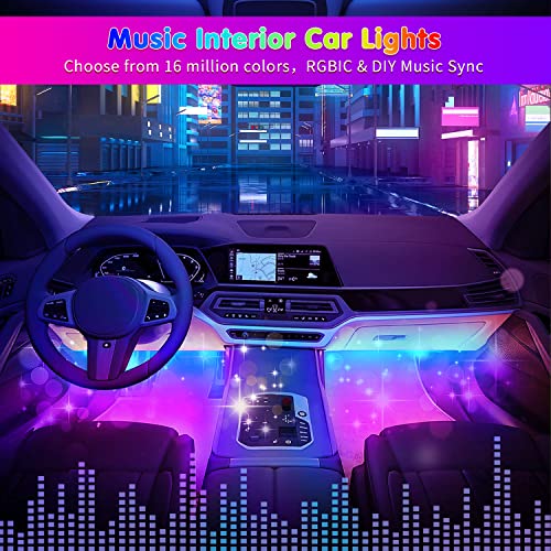 Car Led Strip Lights (4 Count)