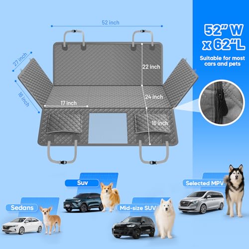 Dog Car Seat Cover for Back Seat