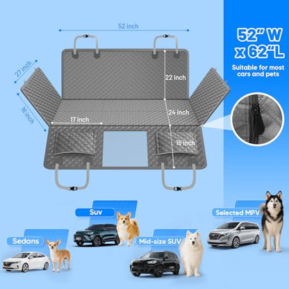 Dog Car Seat Cover for Back Seat