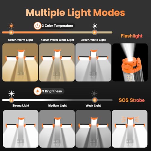 Rechargeable Camping Light with Tripod Stand