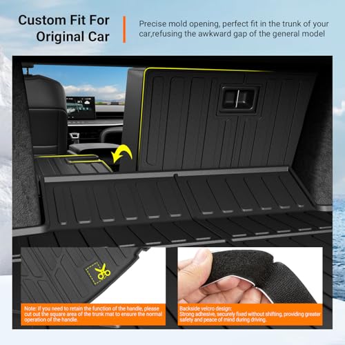 Cargo Mat & Backrest Mats Compatible with 2025 2026 Toyota Camry