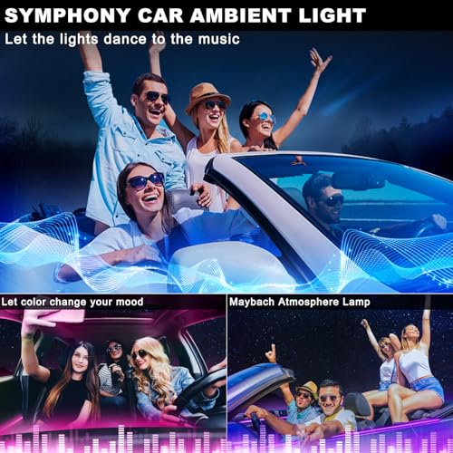 Acrylic Interior Car LED Strip Light with Wireless APP