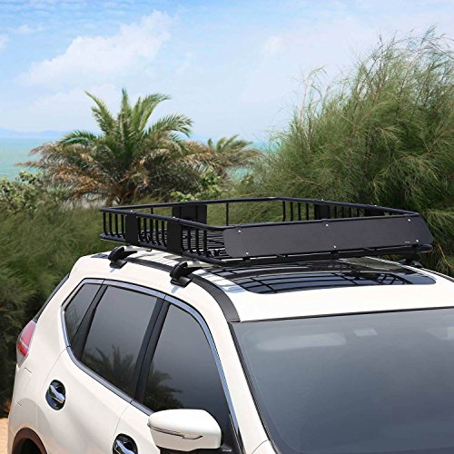 Roof Rack Cargo Basket 64"x39"x4" for SUV Truck Van Car