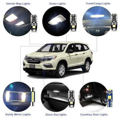 LED Interior Car Lights for Honda (15 Count)
