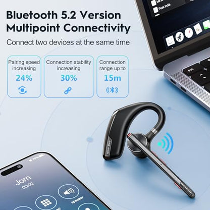 Bluetooth Headset (2 Count)