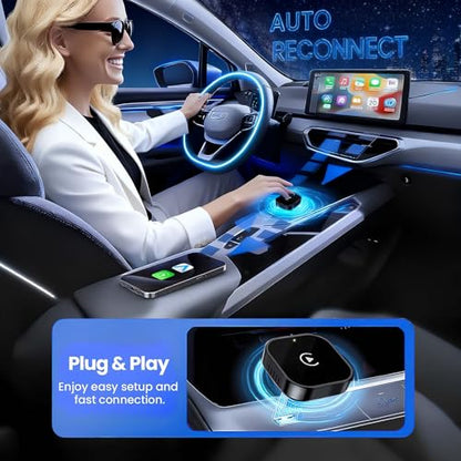 Wireless CarPlay Adapter for Apple iPhone & Android