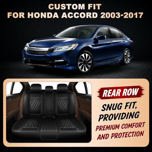 2 Front Car Seat Covers for Honda Accord 2003