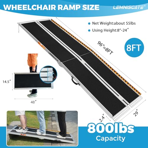 8FT Portable Wheelchair Ramp