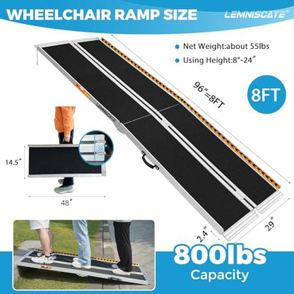 8FT Portable Wheelchair Ramp