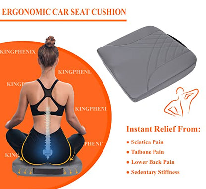 Memory Foam Car Seat Cushion for Driving Comfort and Office Use