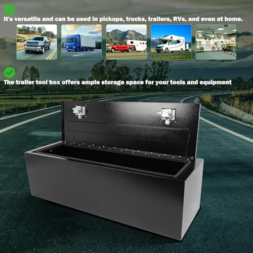 48" Iron Truck Bed Tool Box