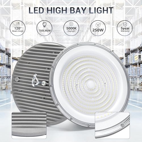 15 Pack 250W UFO Led High Bay Light