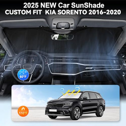 Custom Fit Sorento Windshield Sunshade for 2016