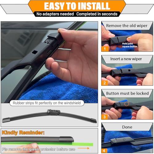 Windshield Wiper Blade Replacement for Mazda CX5 CX9 2017