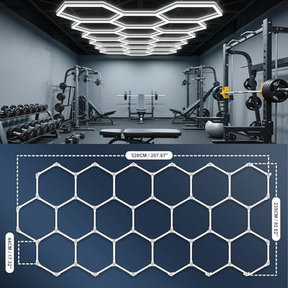 Hexagon Garage Lights (71 Count)