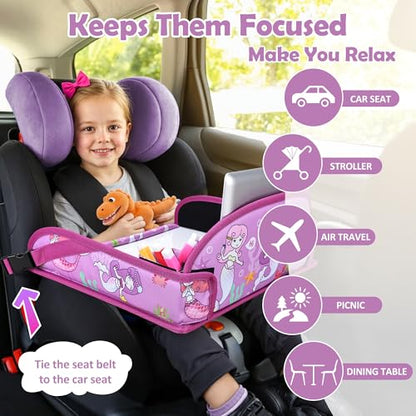 Toddler Car Seat Travel Tray FOR Road Trip Activities