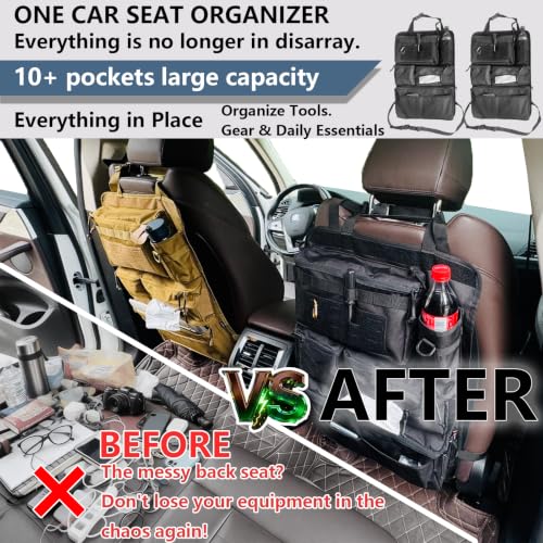 2 Set Tactical Seat Back Organizer