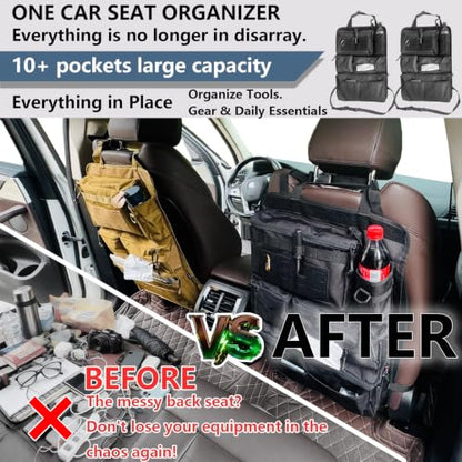 2 Set Tactical Seat Back Organizer