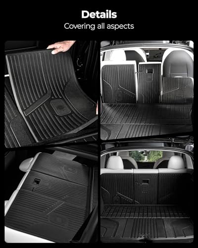 Tesla Model Y 2025 2026 Juniper Seat Back Protector Seatback Mats (3 Count)
