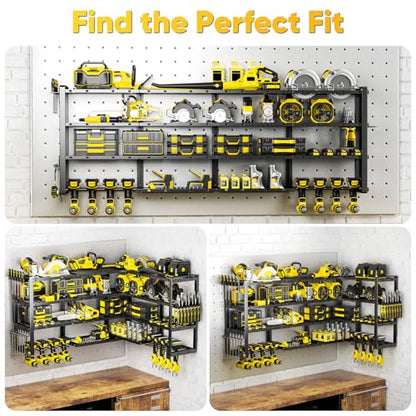 Extra Large 64" W Power Tool Organizer Wall Mount