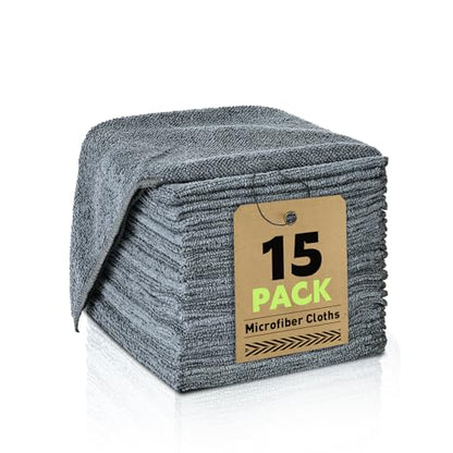 Microfiber Cleaning Cloths Bulk (15 Count)