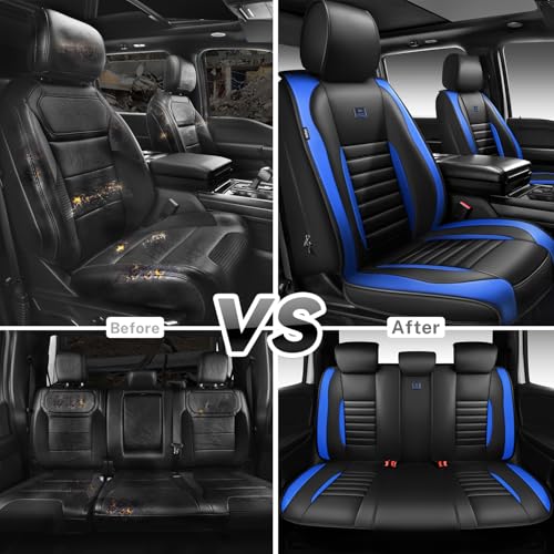 Nappa Leather Car Seat Covers Full Set