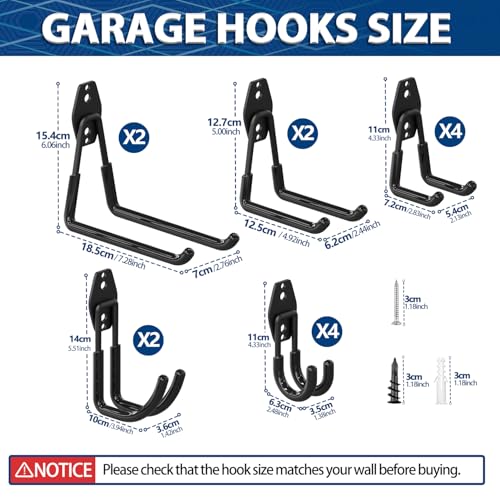Heavy Duty Garage Hooks (14 Count)