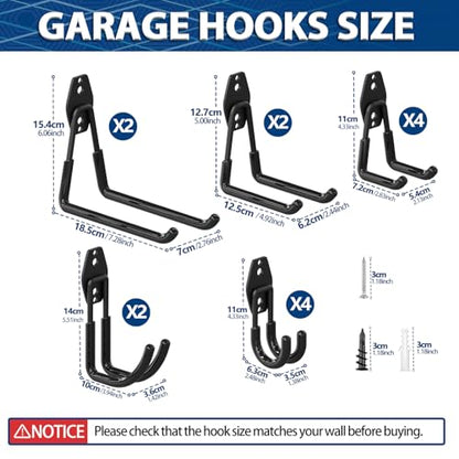 Heavy Duty Garage Hooks (14 Count)