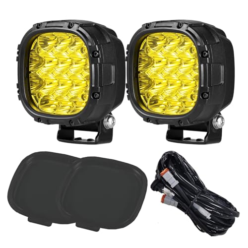 4 Inch Pair 160W 18800LM Amber Fog Lights Offroad Light Pods (2 Count)